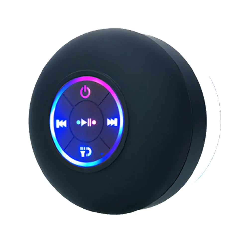 Waterproof Bluetooth Shower Speaker with LED Light